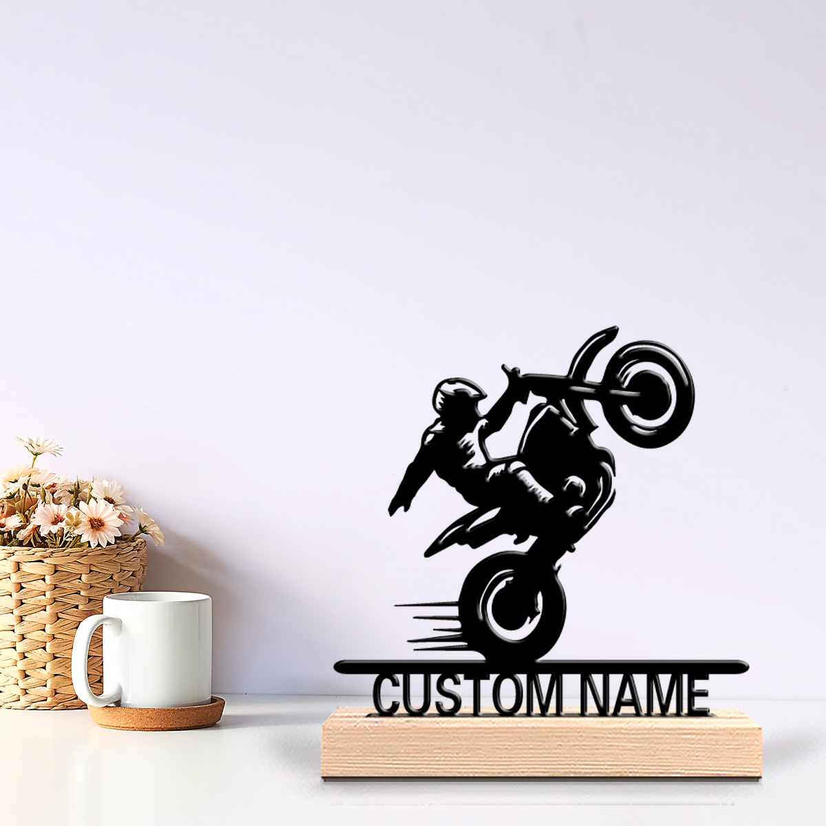 Art Craft Simple - 1pc Simple Motorcycle Kid Custom Text