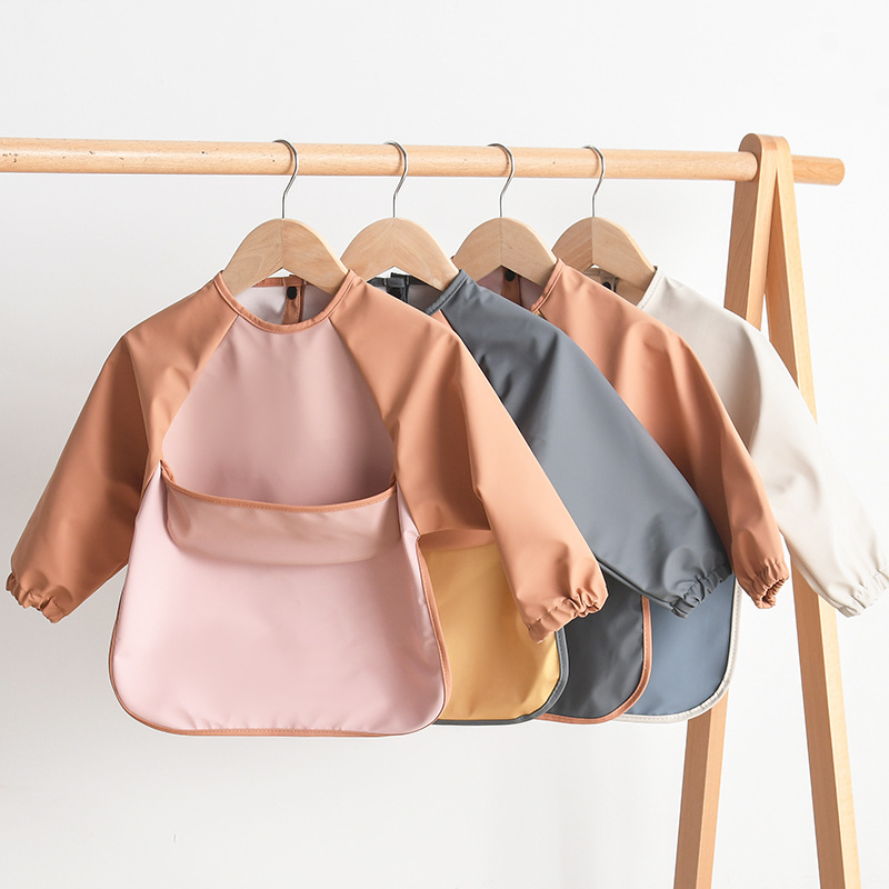 Kids Baby Long Sleeved PU Bibs - Art Craft Easy ulasan dan harga