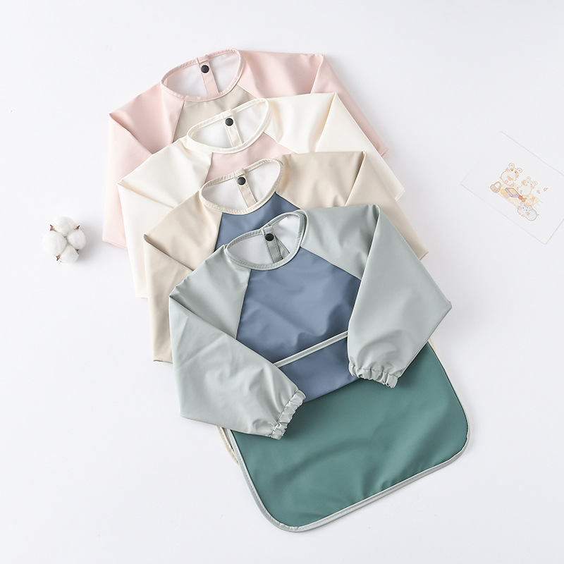 Kids Baby Long Sleeved PU Bibs - Art Craft Easy ulasan dan harga