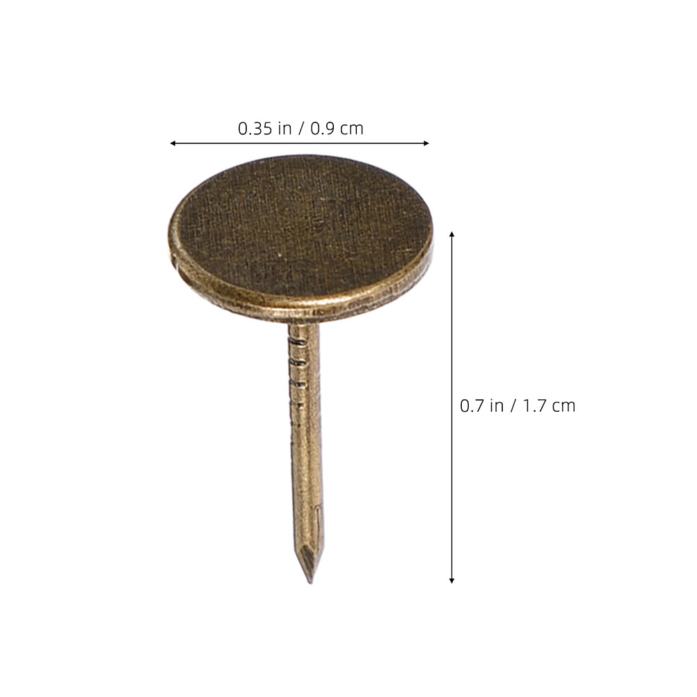 150pcs Bronze Flat Head Thumb  - Art Craft Upholstery ulasan dan harga