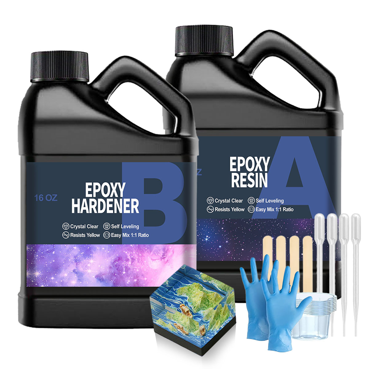 32OZ Clear Epoxy Resin Kit, No - Resin Casting Mold ulasan dan harga
