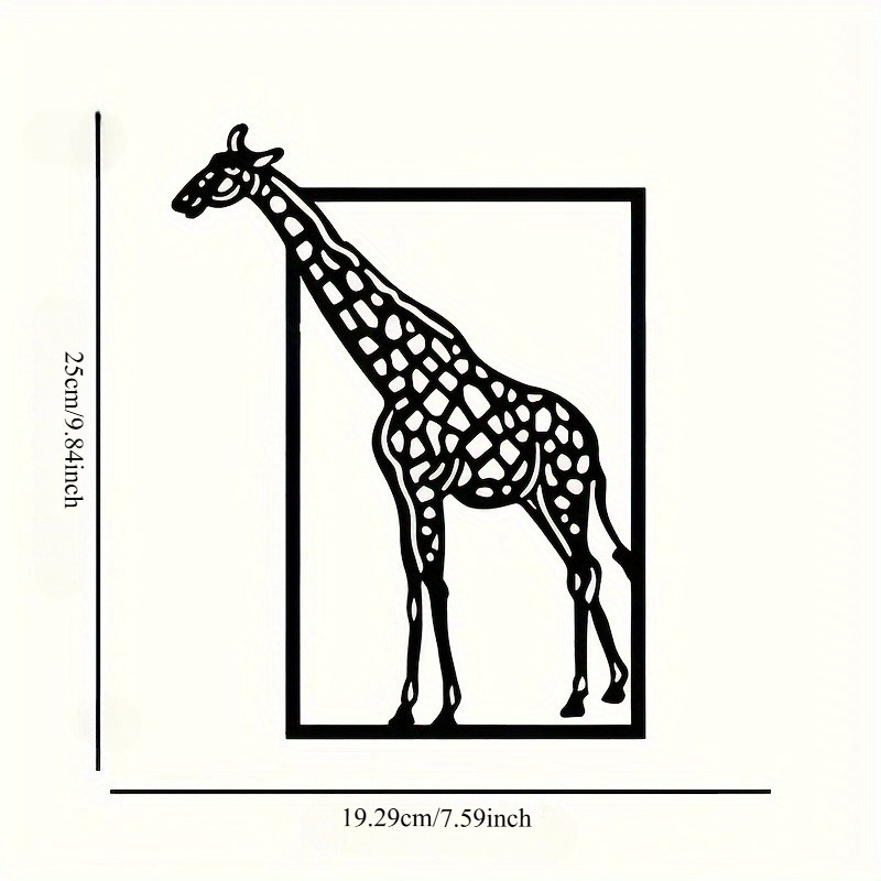 Abstract giraffe metal wall ar - Art Craft Simple ulasan dan harga