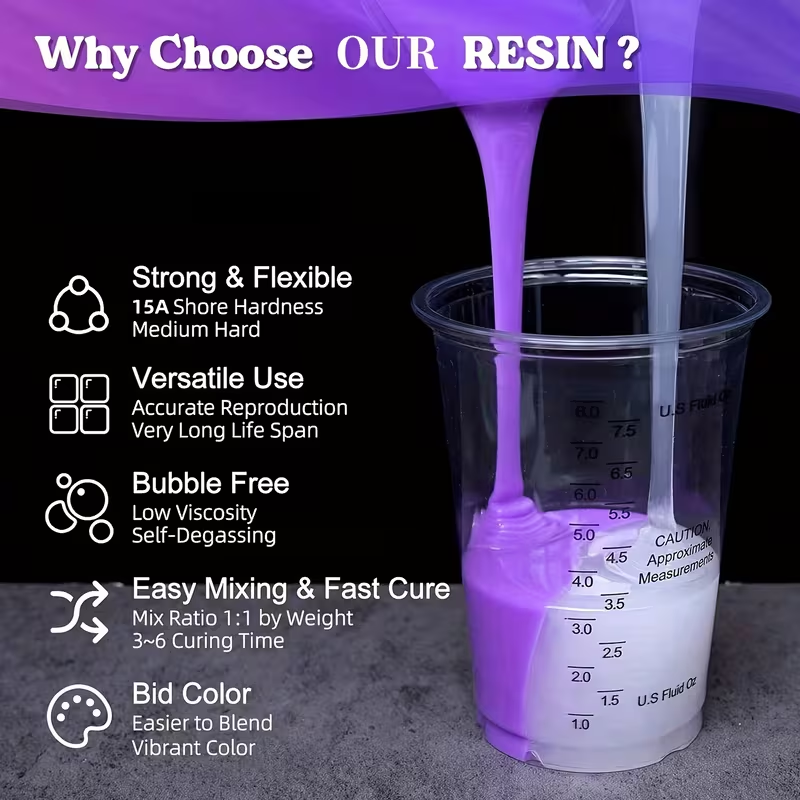 500ml 2 Bottles Liquid Silicon - Resin Casting Mold ulasan dan harga