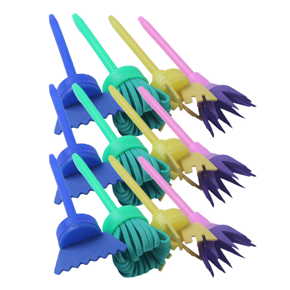 Painting Sponge Brush Set Plas - Art And Craft With Paint ulasan dan harga