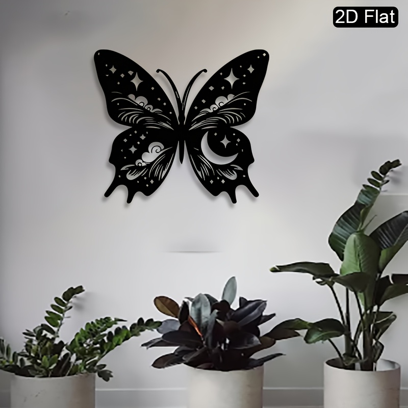CIFBUY Metal Wall Art Moon But - Art Craft Night ulasan dan harga