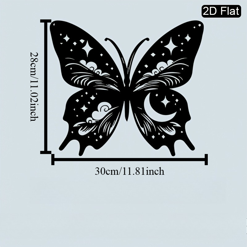 CIFBUY Metal Wall Art Moon But - Art Craft Night ulasan dan harga