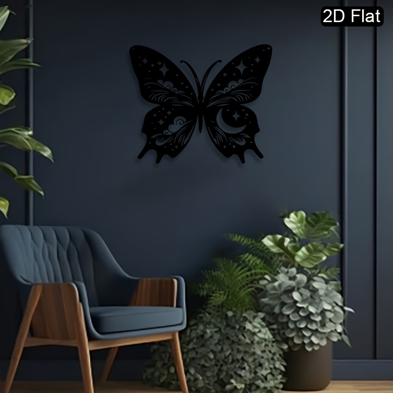 CIFBUY Metal Wall Art Moon But - Art Craft Night ulasan dan harga