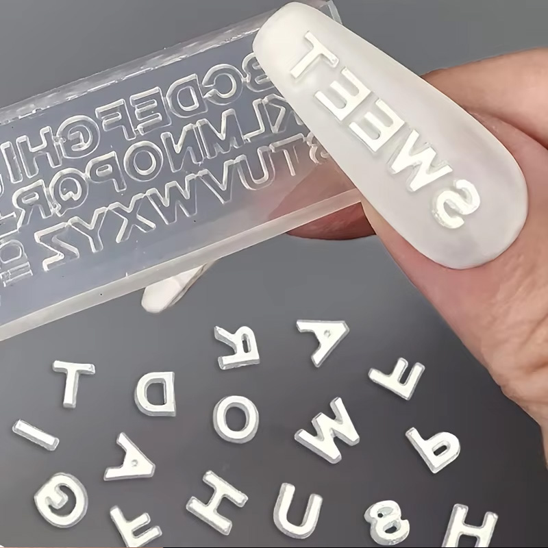 3D Letter Nail Art Silicone Mo - Art And Craft Letter Z ulasan dan harga
