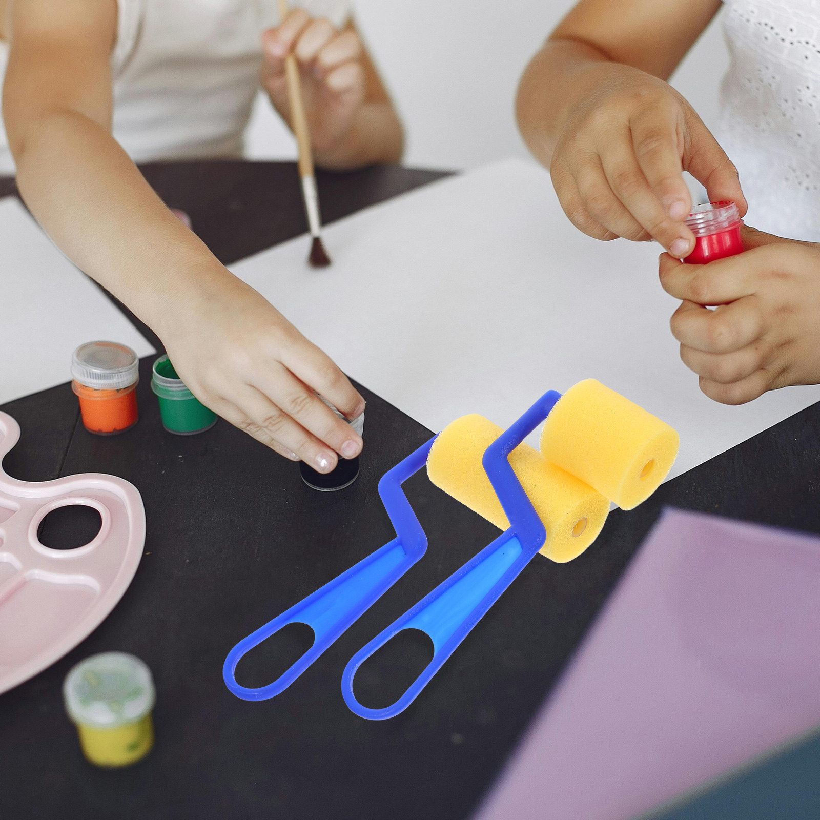2Pcs Kids Painting Sponge Brus - Art Craft Easy ulasan dan harga