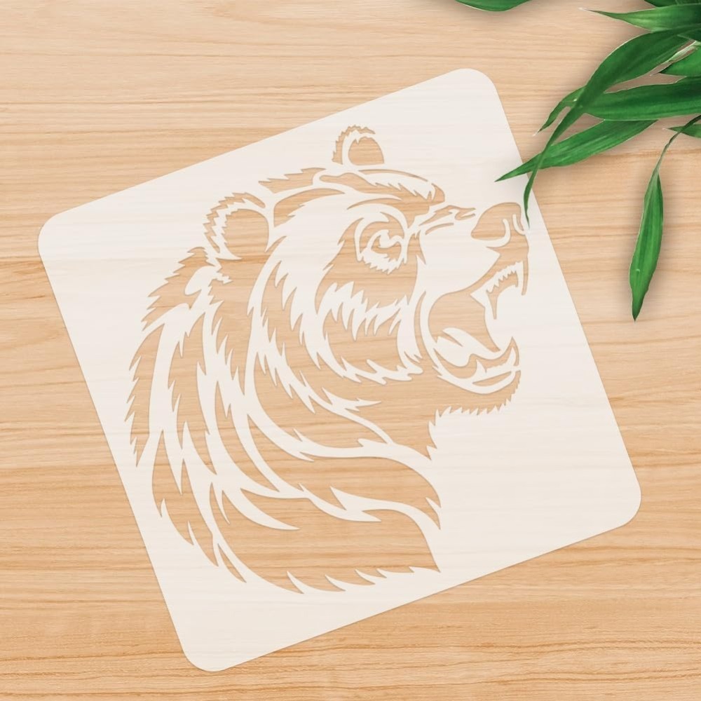 1 Piece Roaring Bear Head Anim - Art And Craft With Paint ulasan dan harga