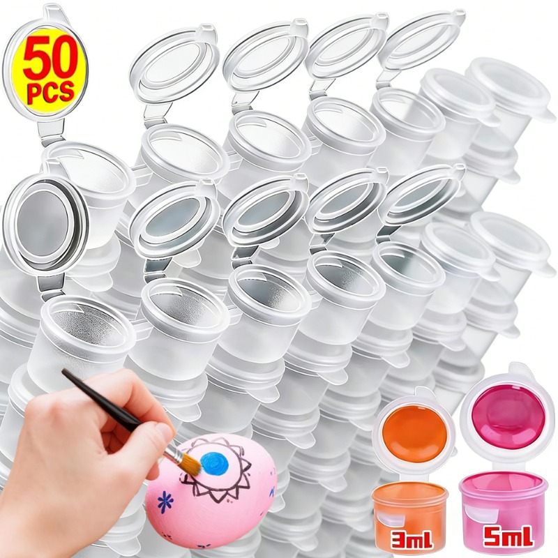 10/30/50PCS Empty Paint Pots M - Art And Craft With Paint ulasan dan harga