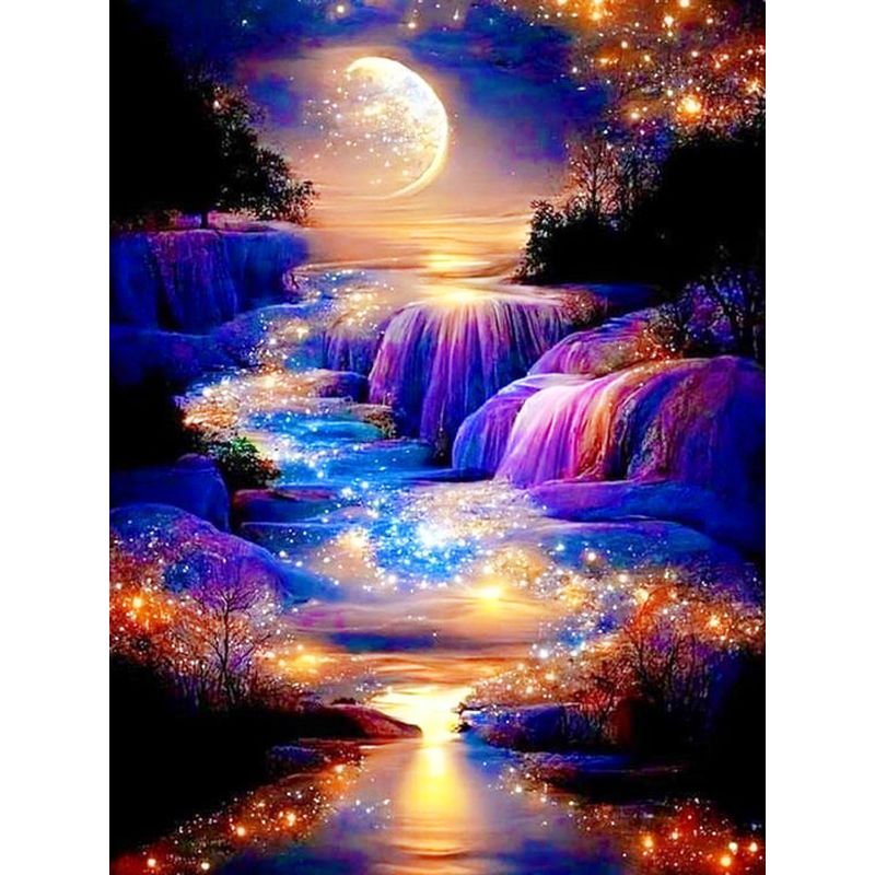 SDOYUNO DIY Diamond Painting L - Art Craft Night ulasan dan harga