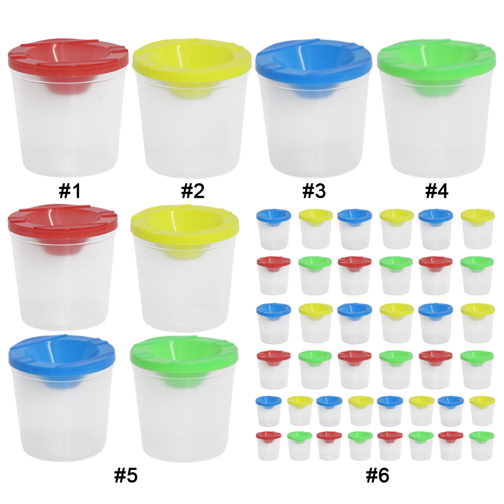Non-Spill Paint Cups with Colo - Art And Craft With Paint ulasan dan harga