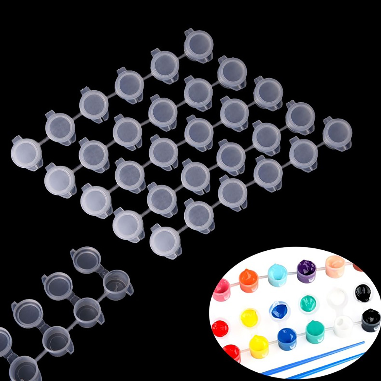 10strips 60pots Empty Paint St - Art And Craft With Paint ulasan dan harga