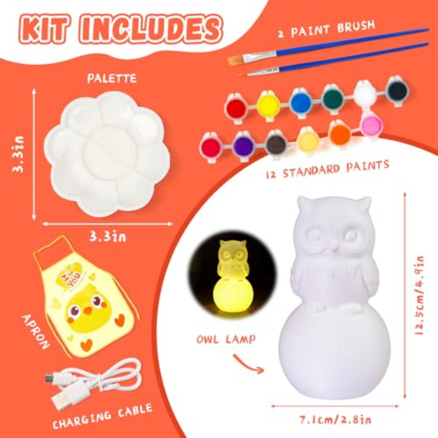 Paint Your Own Lamp Kit, Arts  - Art Craft Night ulasan dan harga
