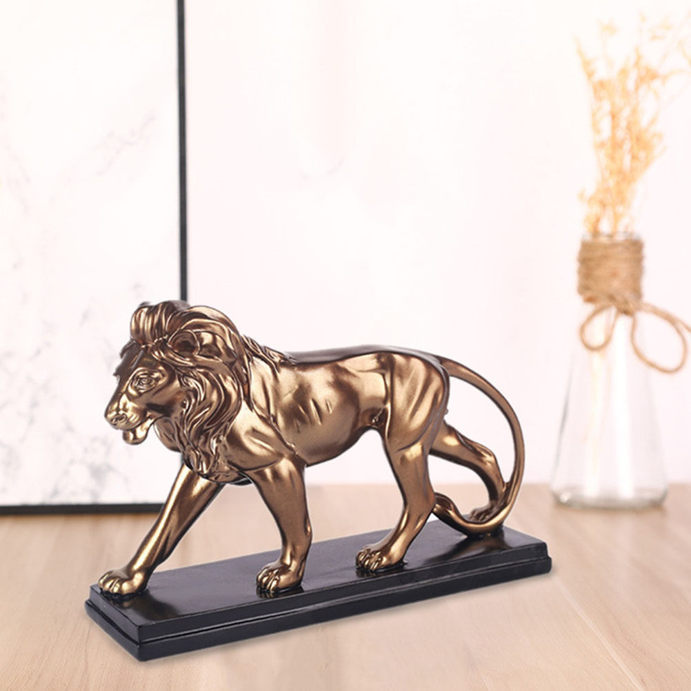 1Pcs Resin Lion Ornament Deskt - Exhibition Of Art And Craft ulasan dan harga