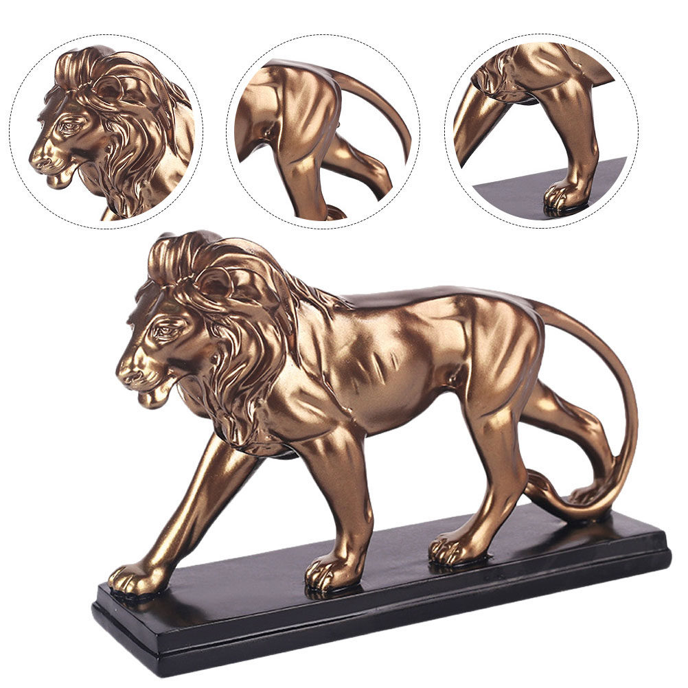 1Pcs Resin Lion Ornament Deskt - Exhibition Of Art And Craft ulasan dan harga