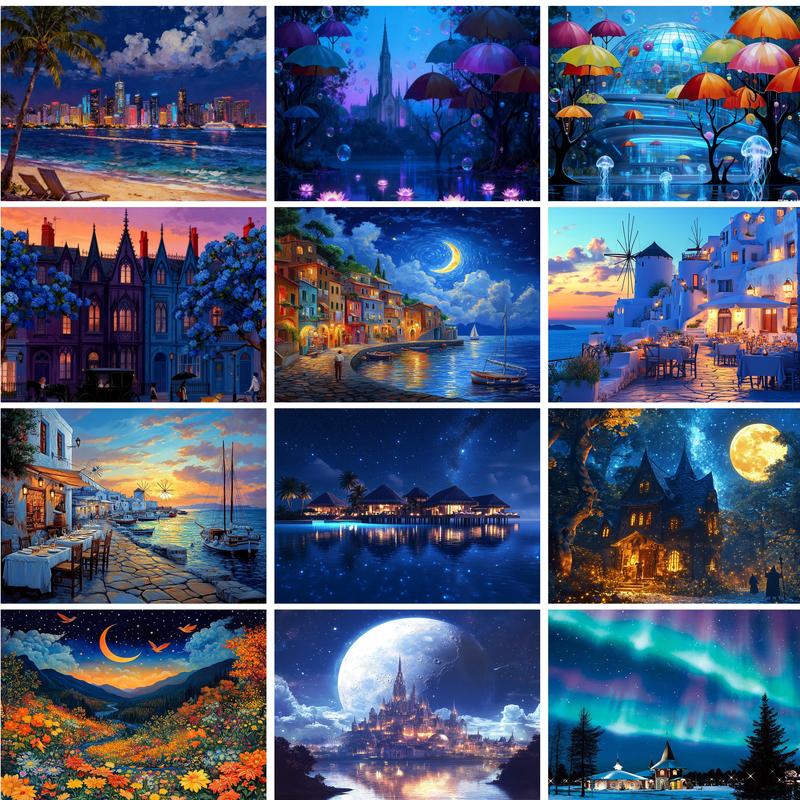 RUOPOTY Paint By Numbers Arts  - Art Craft Night ulasan dan harga