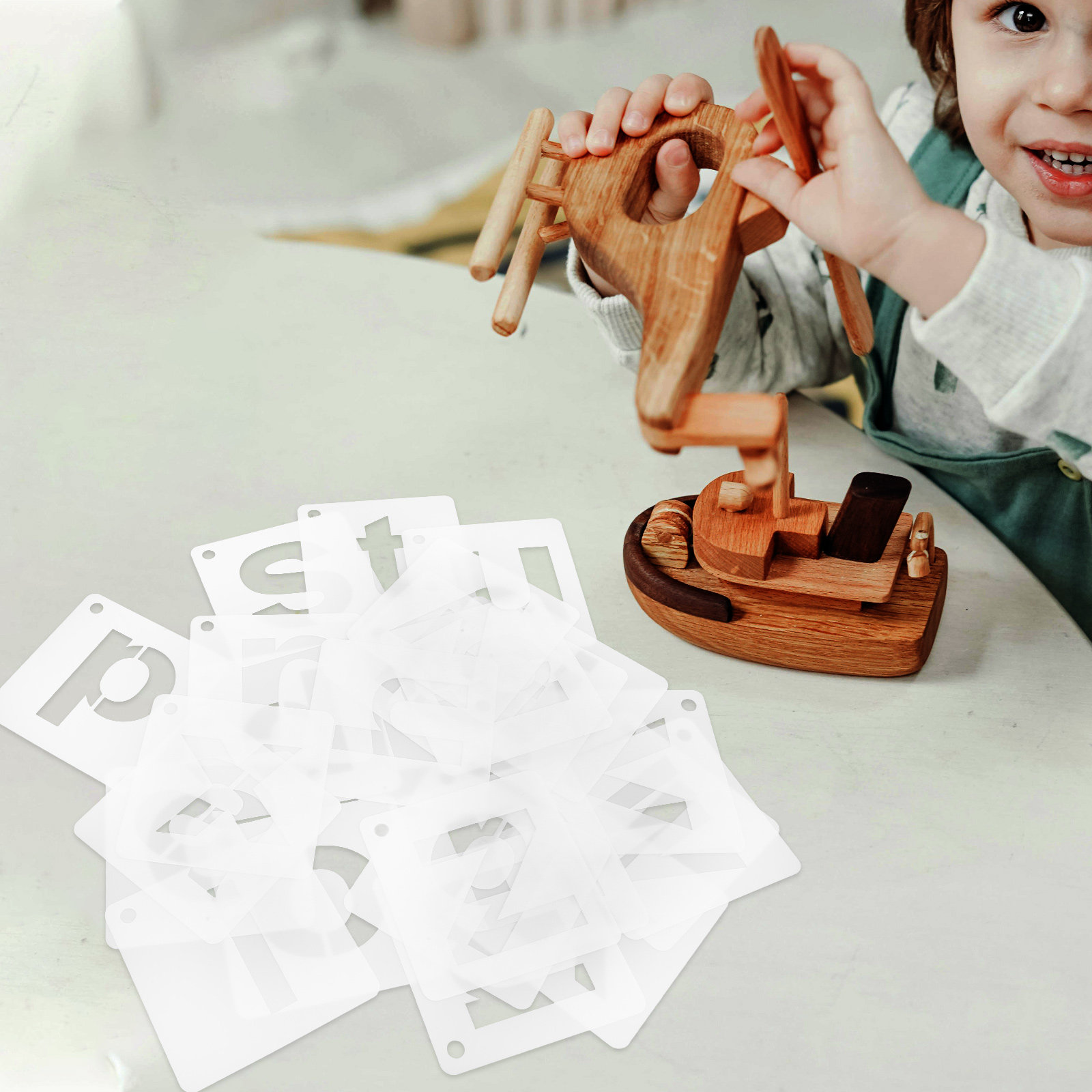 1Set Reusable A-Z Alphabet Ste - Art And Craft Letter Z ulasan dan harga