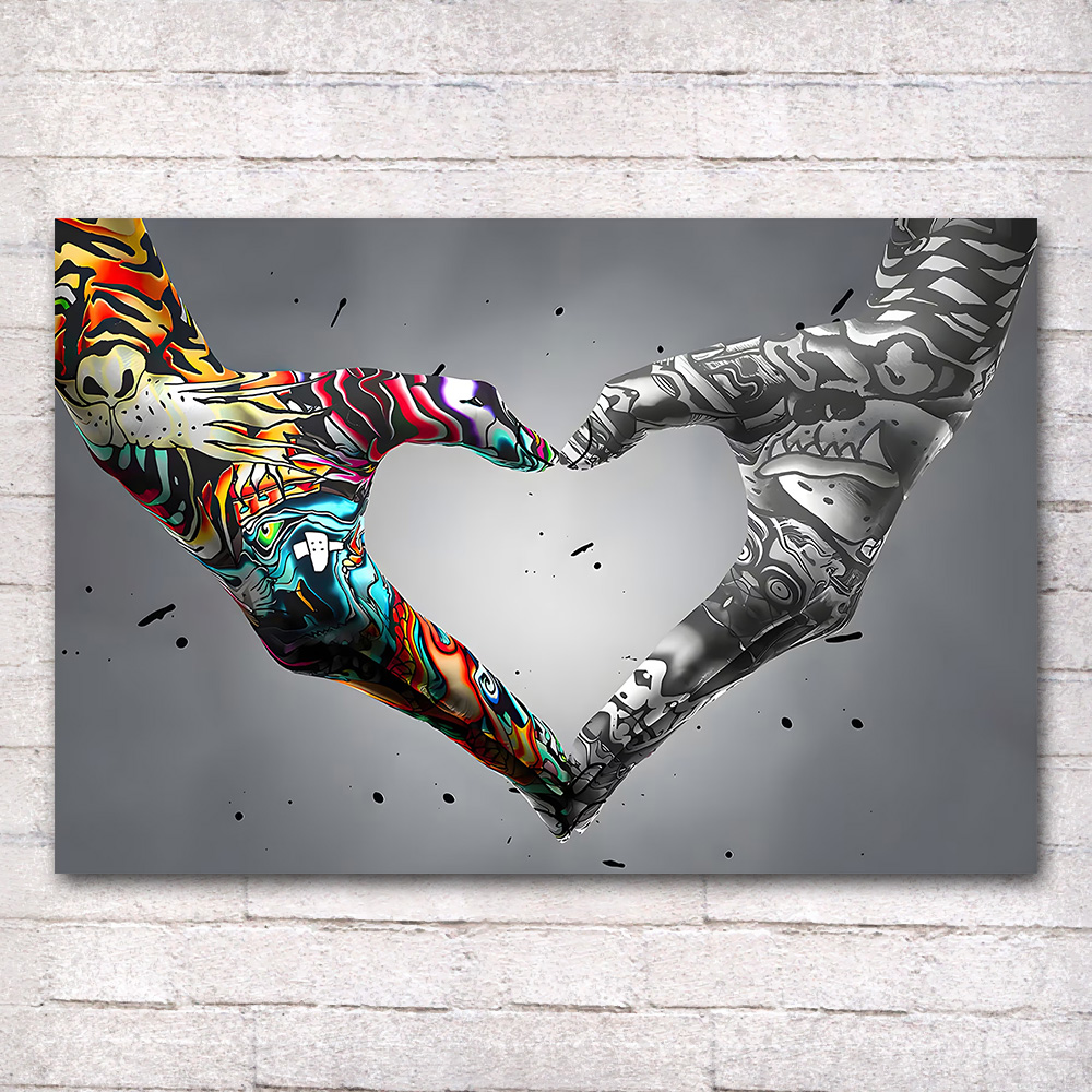Graffiti Hand Love Canvas Pain - Art Craft Toys ulasan dan harga