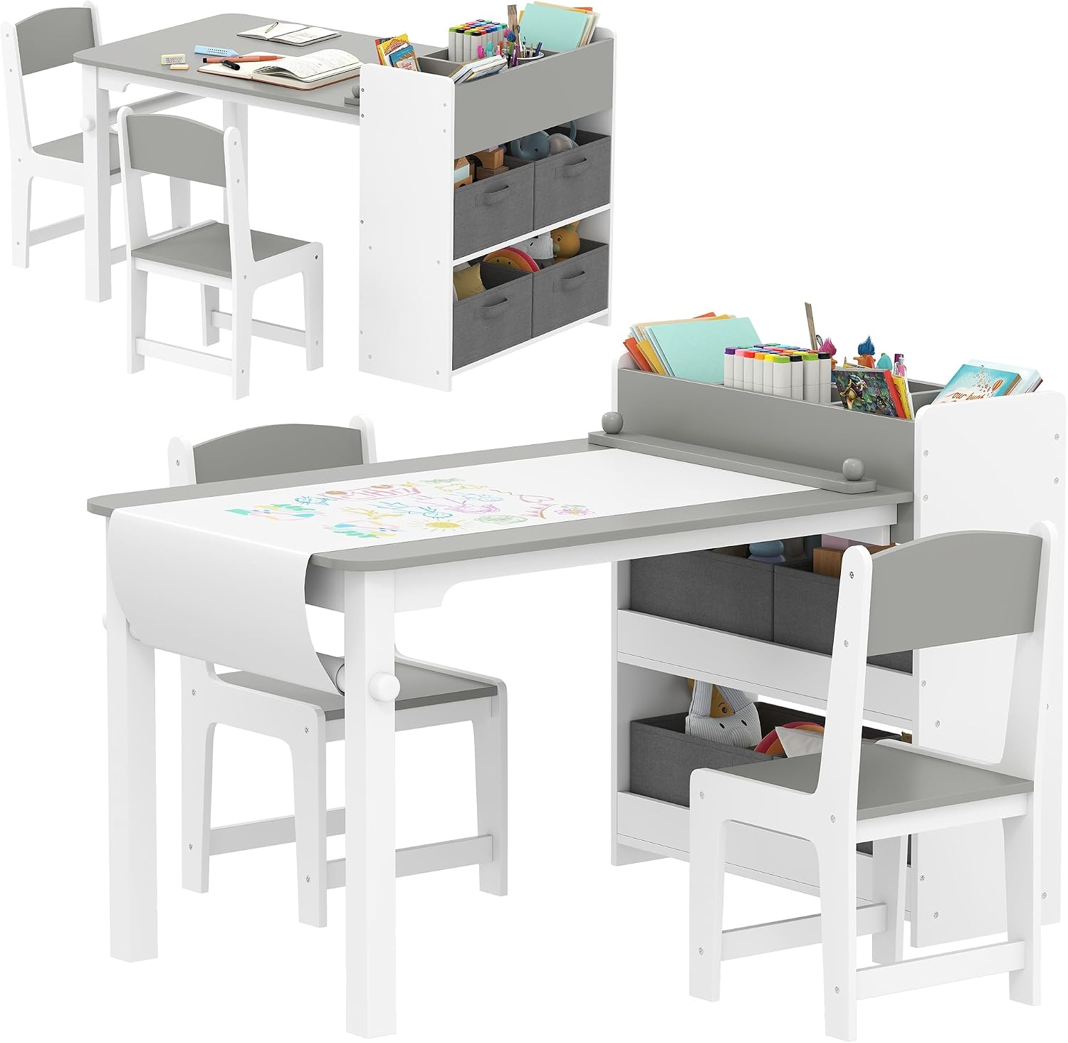 Kids Art Table & Easel Chair S - Art Craft Toddlers ulasan dan harga