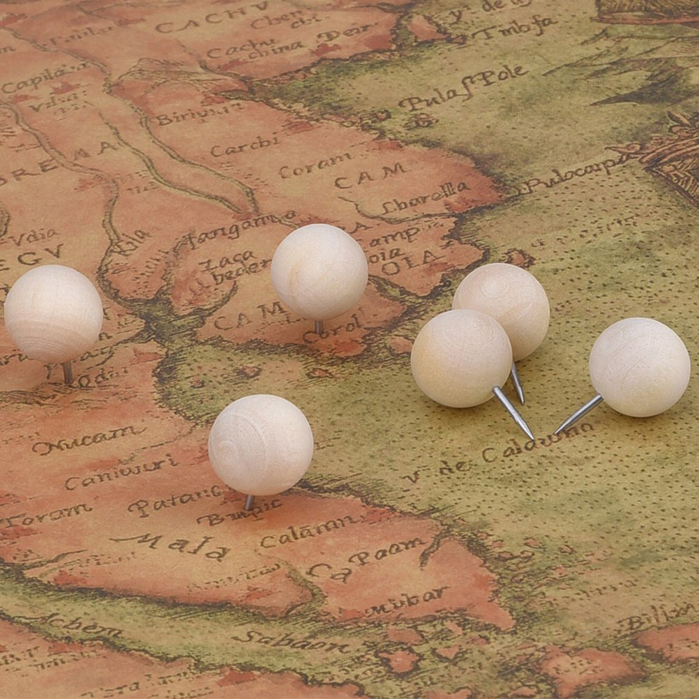 200Pcs Premium Wood Pushpins E - Exhibition Of Art And Craft ulasan dan harga