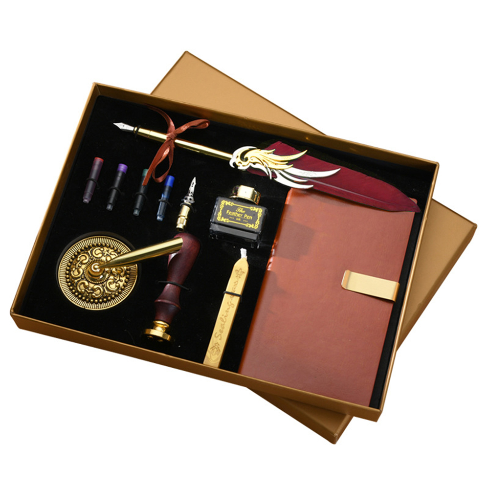 Quill Pen and Ink Set Retro Fe - Calligraphy Pen Set ulasan dan harga