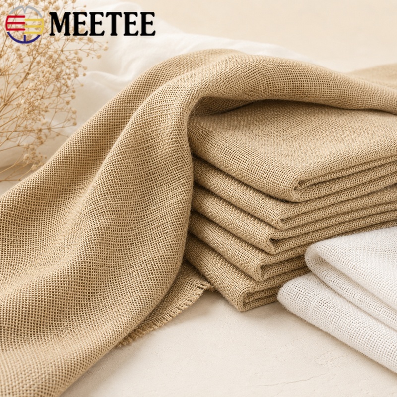 45x160cm Natural Linen Burlap  - Art Craft Upholstery ulasan dan harga
