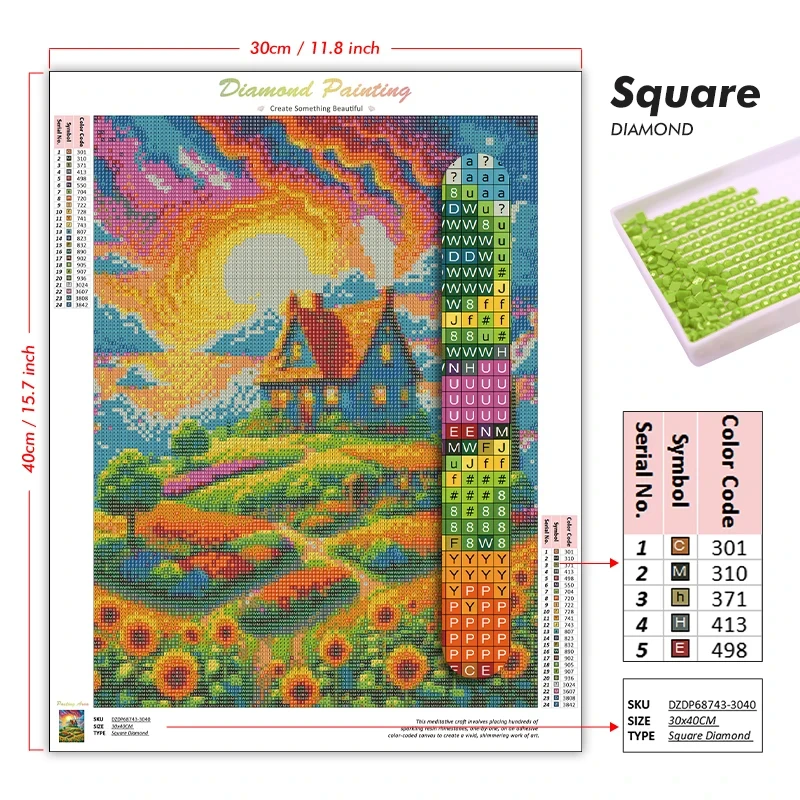 Landscape Diamond Painting Kit - Art Craft Night ulasan dan harga