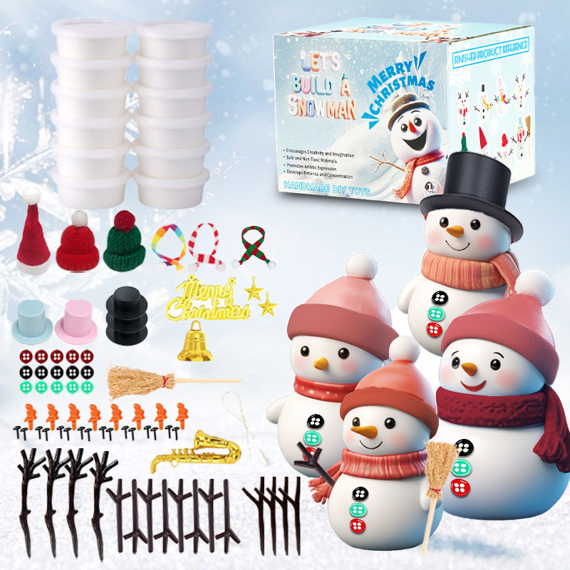 12 DIY Snowman set toys, Chris - Art Craft Upholstery ulasan dan harga
