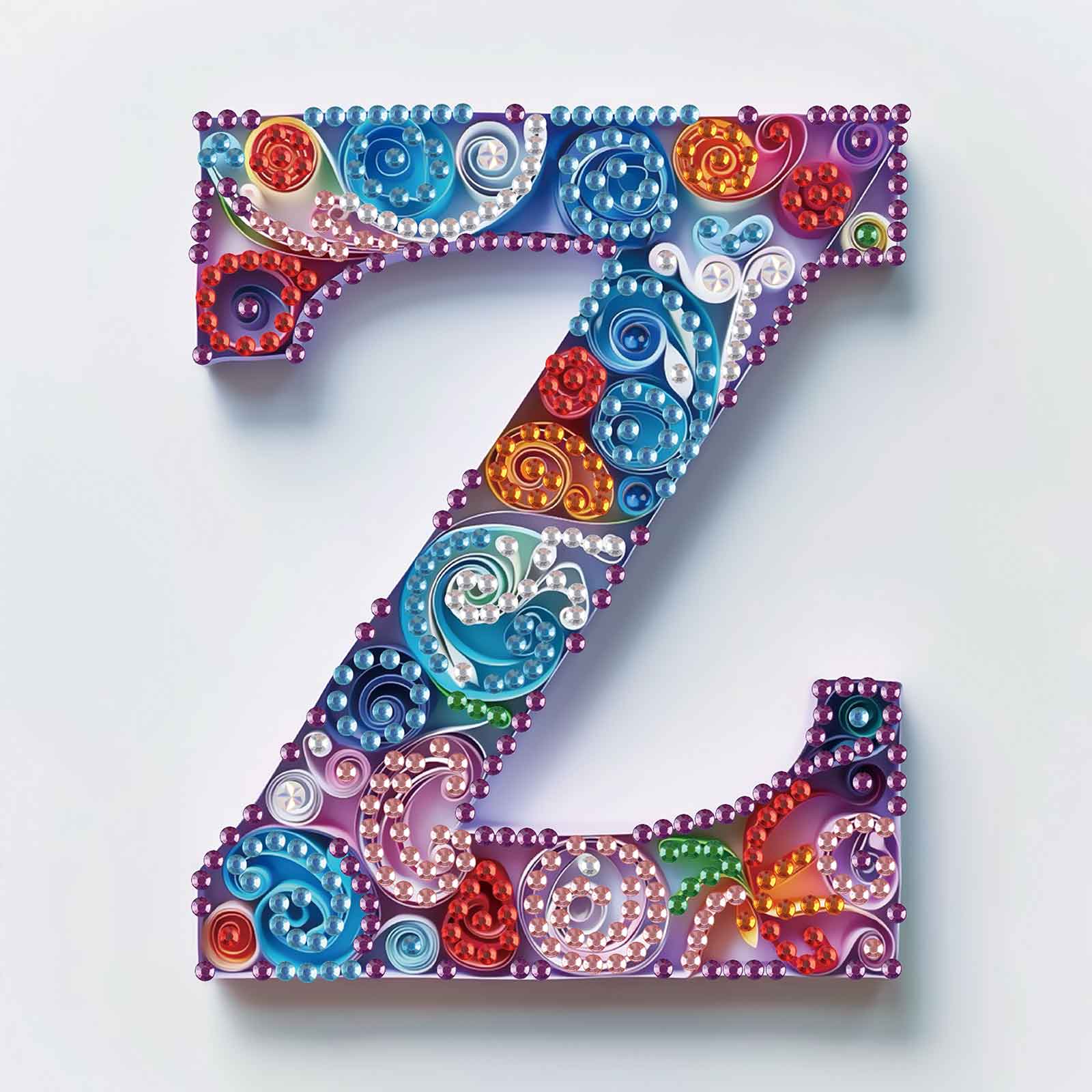 Special Shaped Diamond Art pai - Art And Craft Letter Z ulasan dan harga