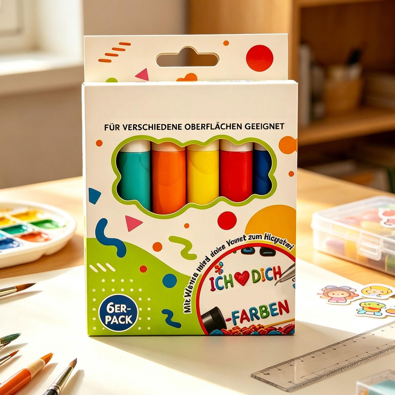Bubble Pen 6/12 Piece Art Draw - Art And Craft With Paint ulasan dan harga